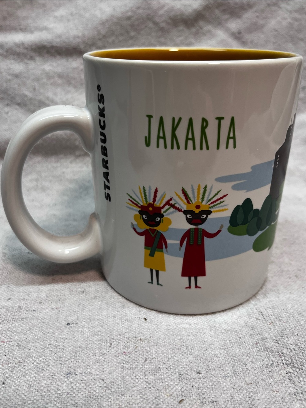 Starbucks Jakarta Indonesia Series 2014 16 oz City Mug Collectible